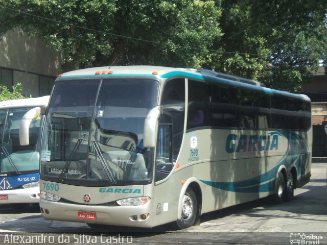 Viação Garcia 7690 na cidade de Rio de Janeiro, Rio de Janeiro, Brasil, por Alexandro da Silva Castro. Número da foto: #1459853.