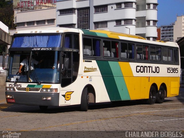 Empresa Gontijo de Transportes 15385 na cidade de Belo Horizonte, Minas Gerais, Brasil, por C.   Borges. ID da foto: 1461072.