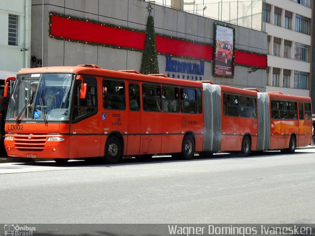 Araucária Transportes Coletivos LD002 na cidade de Curitiba, Paraná, Brasil, por Wagner Domingos Ivanesken. ID da foto: 1461262.