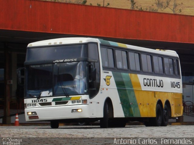 Empresa Gontijo de Transportes 11045 na cidade de João Monlevade, Minas Gerais, Brasil, por Antonio Carlos Fernandes. Número da foto: #1459932.