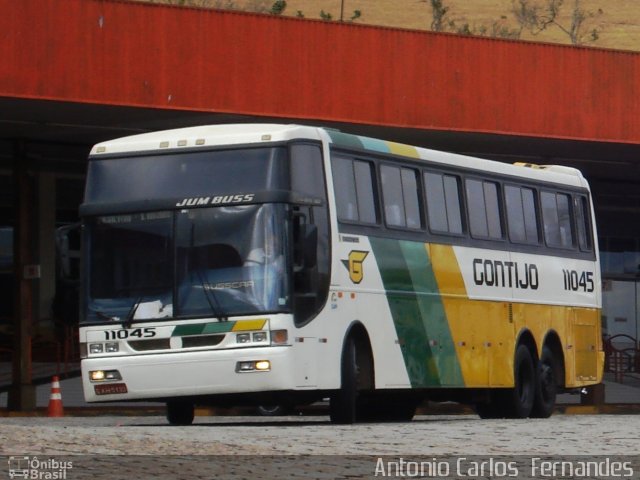 Empresa Gontijo de Transportes 11045 na cidade de João Monlevade, Minas Gerais, Brasil, por Antonio Carlos Fernandes. ID da foto: 1459932.