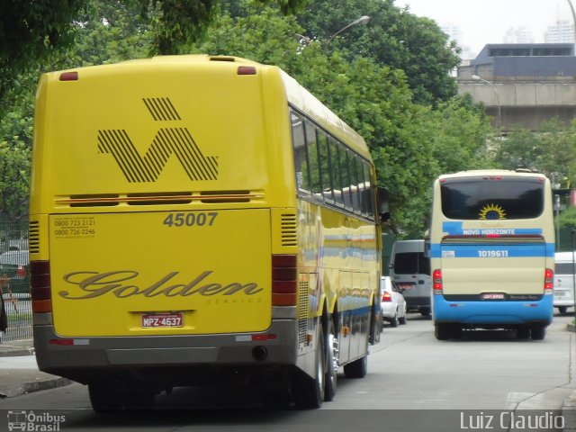 Viação Itapemirim 45007 na cidade de São Paulo, São Paulo, Brasil, por Luiz Claudio . ID da foto: 1460957.