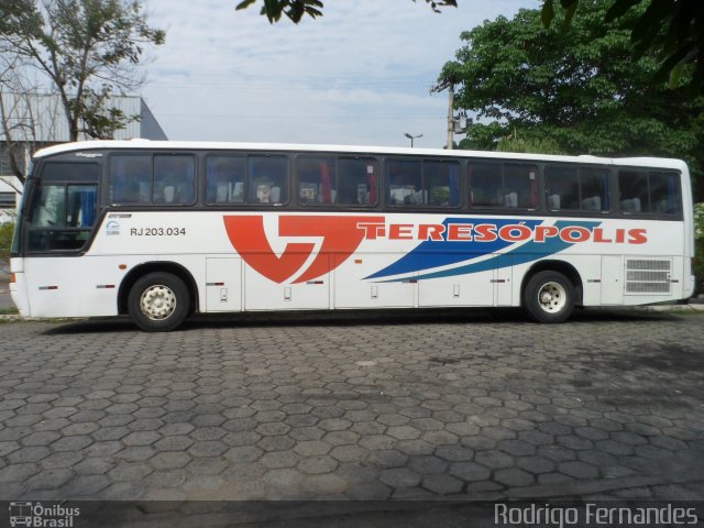 Viação Teresópolis RJ 203.034 na cidade de Além Paraíba, Minas Gerais, Brasil, por Rodrigo Fernades. Número da foto: #1460070.