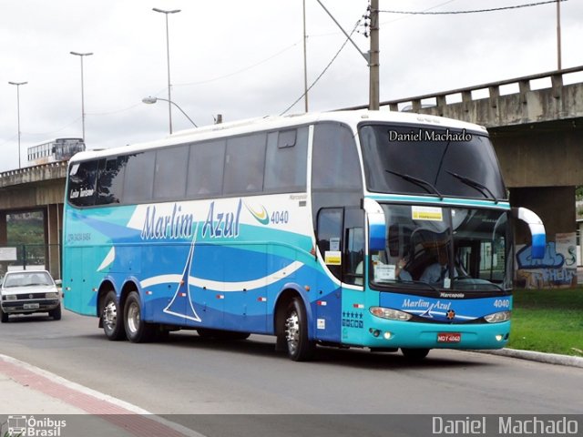 Marlim Azul Turismo 4040 na cidade de Vitória, Espírito Santo, Brasil, por Daniel  Machado. Número da foto: #1460865.