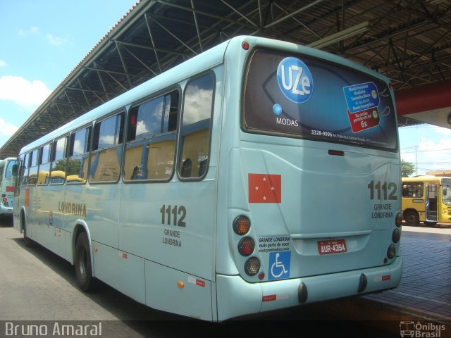 TCGL - Transportes Coletivos Grande Londrina 1112 na cidade de Londrina, Paraná, Brasil, por Bruno Amaral. Número da foto: #1462414.