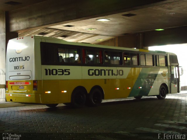 Empresa Gontijo de Transportes 11035 na cidade de Belo Horizonte, Minas Gerais, Brasil, por Fabri Ferreira. ID da foto: 1462583.