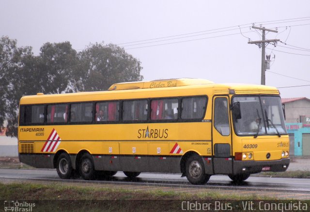 Viação Itapemirim 40309 na cidade de Vitória da Conquista, Bahia, Brasil, por Cleber Bus. ID da foto: 1461636.