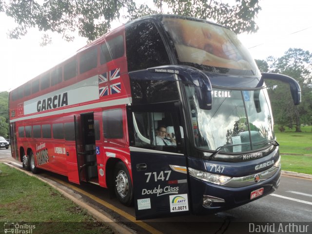 Viação Garcia 7147 na cidade de Londrina, Paraná, Brasil, por David Arthur. Número da foto: #1462209.