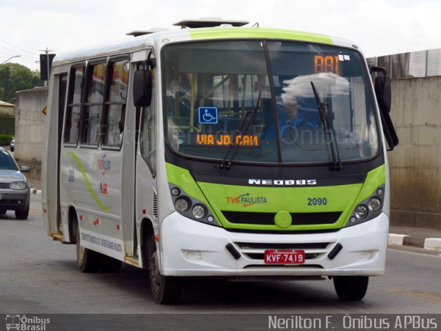 TVG Paulista - Transportadora Vargem Grande Paulista 2090 na cidade de Vargem Grande Paulista, São Paulo, Brasil, por Nerilton F.  ônibus. Número da foto: #1461717.