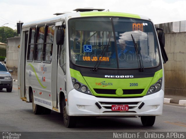 TVG Paulista - Transportadora Vargem Grande Paulista 2090 na cidade de Vargem Grande Paulista, São Paulo, Brasil, por Nerilton F.  ônibus. ID da foto: 1461717.