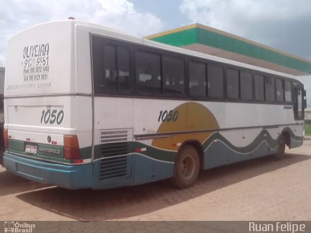 Ônibus Particulares 1050 na cidade de Imperatriz, Maranhão, Brasil, por Ruan Felipe Melo Fonseca. ID da foto: 1463084.