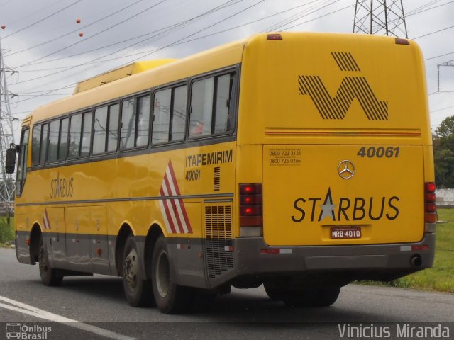 Viação Itapemirim 40061 na cidade de São José dos Campos, São Paulo, Brasil, por Vinicius Miranda. ID da foto: 1464037.