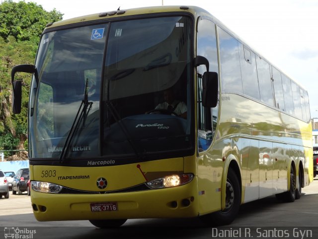 Viação Itapemirim 5803 na cidade de Goiânia, Goiás, Brasil, por Daniel Rocha dos Santos. ID da foto: 1466247.