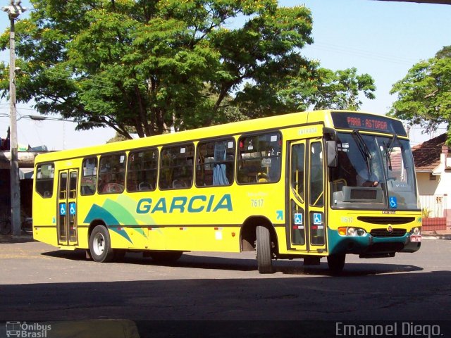 Viação Garcia 7617 na cidade de Astorga, Paraná, Brasil, por Emanoel Diego.. ID da foto: 1465710.