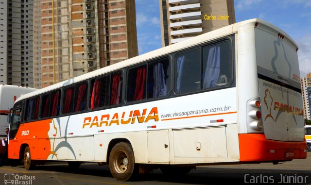 Viação Paraúna 990 na cidade de Goiânia, Goiás, Brasil, por Carlos Júnior. ID da foto: 1466771.