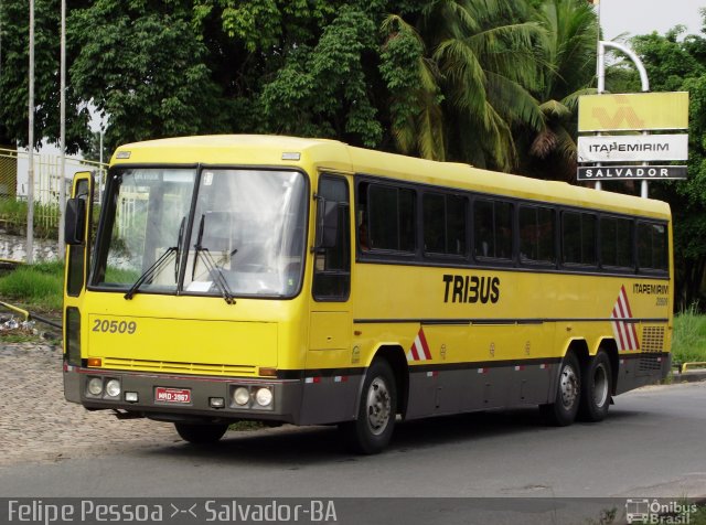 Viação Itapemirim 20509 na cidade de Salvador, Bahia, Brasil, por Felipe Pessoa de Albuquerque. ID da foto: 1469961.