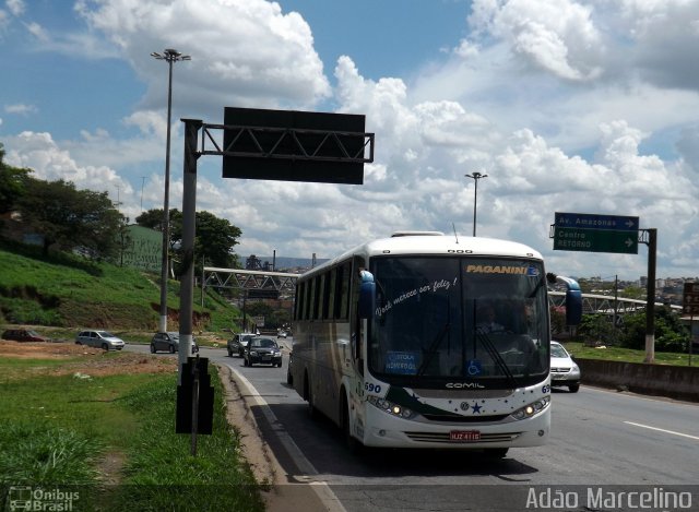 Paganini > Pagani Fretamentos Vip 690 na cidade de Belo Horizonte, Minas Gerais, Brasil, por Adão Raimundo Marcelino. Número da foto: #1469787.