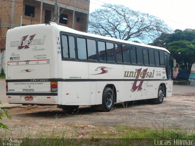 Universal Turismo 1040 na cidade de Lagoa Dourada, Minas Gerais, Brasil, por Jose Hilmar. ID da foto: 1468867.