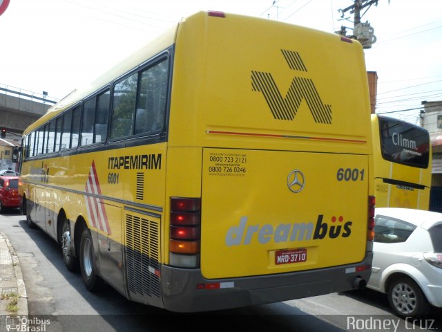 Viação Itapemirim 6001 na cidade de São Paulo, São Paulo, Brasil, por Rodney Cruz. ID da foto: 1469457.