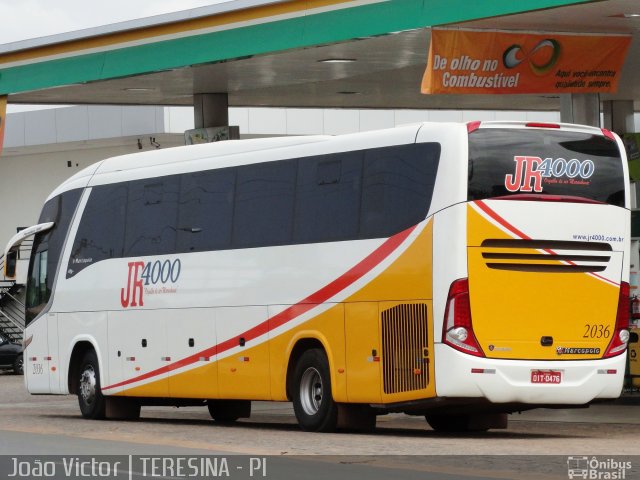 JR 4000 Transportes 2036 na cidade de Teresina, Piauí, Brasil, por João Victor. ID da foto: 1471592.