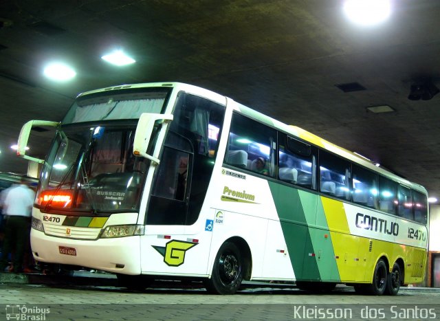 Empresa Gontijo de Transportes 12470 na cidade de Belo Horizonte, Minas Gerais, Brasil, por Kleisson  dos Santos. ID da foto: 1470263.