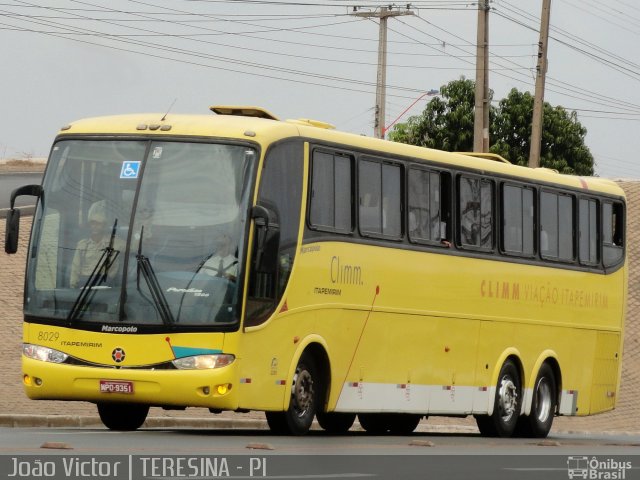 Viação Itapemirim 8029 na cidade de Teresina, Piauí, Brasil, por João Victor. ID da foto: 1471192.