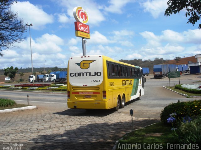 Empresa Gontijo de Transportes 11210 na cidade de João Monlevade, Minas Gerais, Brasil, por Antonio Carlos Fernandes. ID da foto: 1471261.