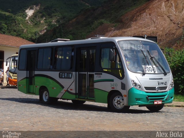 Turin Transportes 3410 na cidade de Ouro Preto, Minas Gerais, Brasil, por Kleisson  dos Santos. Número da foto: #1471037.