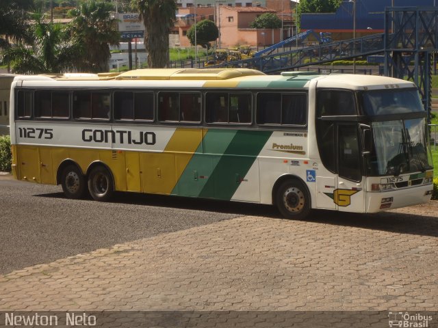 Empresa Gontijo de Transportes 11275 na cidade de Uberlândia, Minas Gerais, Brasil, por Newton Vitorino Neto. ID da foto: 1472602.