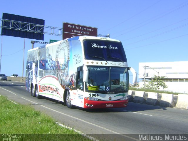 Viação Pássaro Livre 2004 na cidade de Vitória, Espírito Santo, Brasil, por Matheus Mendes. Número da foto: #1473178.