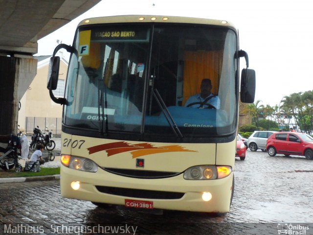 Viação São Bento Campinas - TEL Turismo 2107 na cidade de Santos, São Paulo, Brasil, por Matheus Scheguschewsky. Número da foto: #1473801.