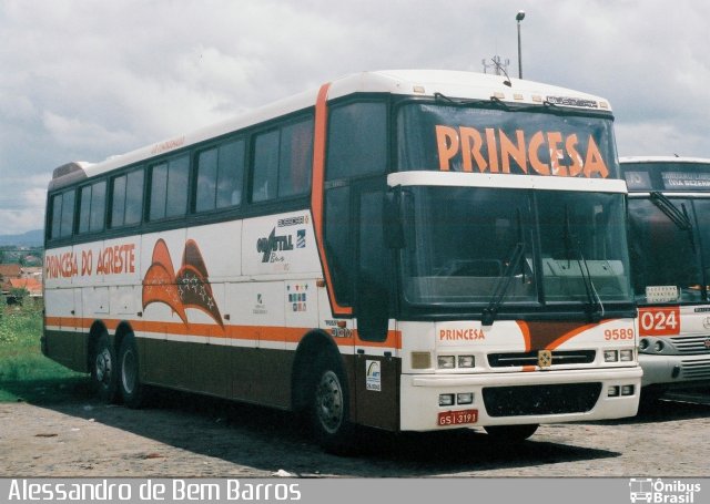 Auto Viação Princesa do Agreste 9589 na cidade de Caruaru, Pernambuco, Brasil, por Alessandro de Bem Barros. ID da foto: 1476210.