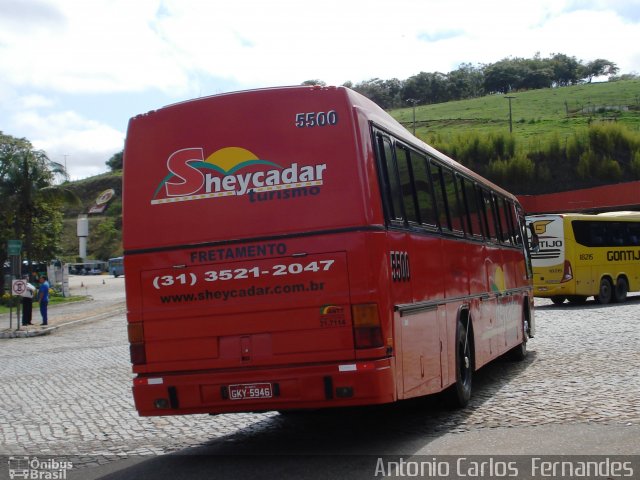Sheycadar Turismo 5500 na cidade de João Monlevade, Minas Gerais, Brasil, por Antonio Carlos Fernandes. Número da foto: #1475261.