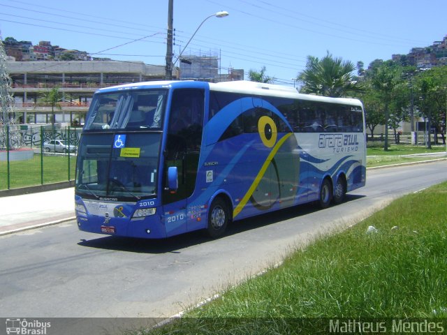 Arara Azul Turismo 2010 na cidade de Vitória, Espírito Santo, Brasil, por Matheus Mendes. Número da foto: #1475584.