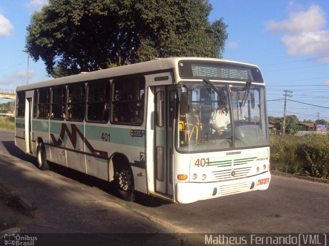 Viação Mirim 401 na cidade de Recife, Pernambuco, Brasil, por Matheus Fernando. ID da foto: 1474951.