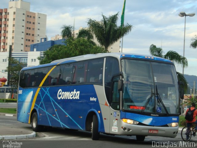 Viação Cometa 5503 na cidade de Mogi das Cruzes, São Paulo, Brasil, por Douglas Alvim. ID da foto: 1478085.