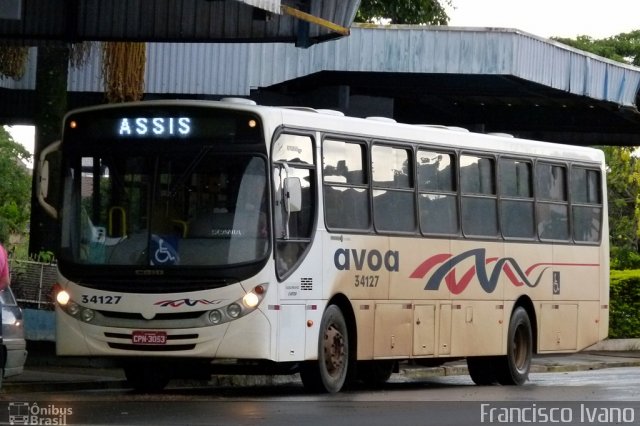 AVOA - Auto Viação Ourinhos Assis 34127 na cidade de Assis, São Paulo, Brasil, por Francisco Ivano. ID da foto: 1478281.