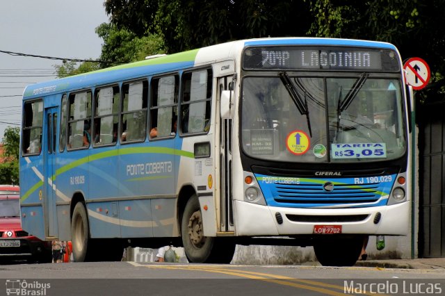 Viação Ponte Coberta RJ 190.029 na cidade de Rio de Janeiro, Rio de Janeiro, Brasil, por Marcelo Lucas. Número da foto: #1477324.