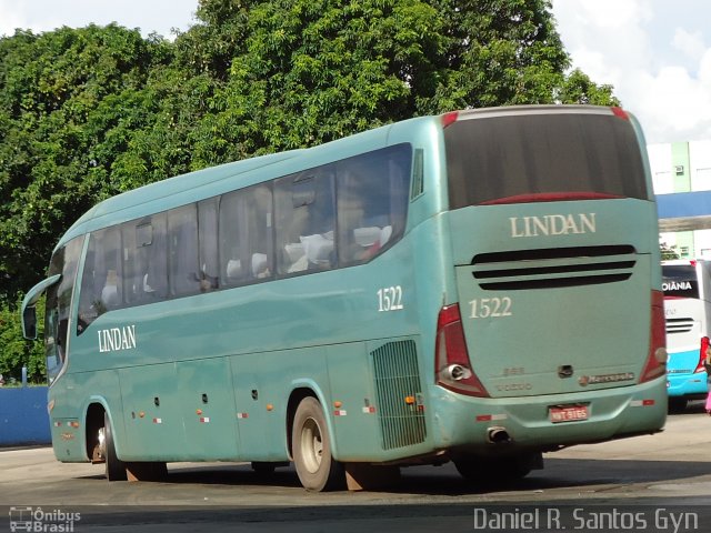 Lindan Transportes e Turismo 1522 na cidade de Goiânia, Goiás, Brasil, por Daniel Rocha dos Santos. ID da foto: 1477376.