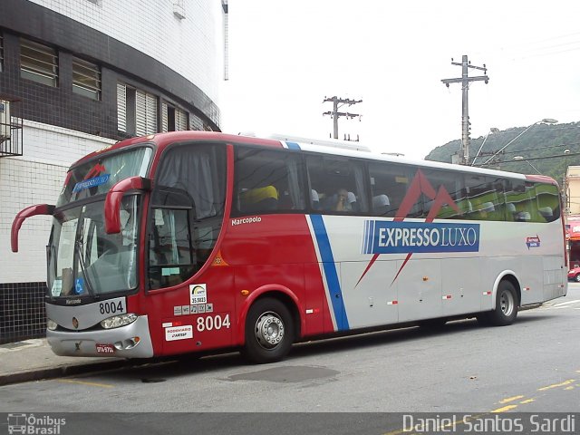 Expresso Luxo 8004 na cidade de Santos, São Paulo, Brasil, por Daniel Santos Sardi. ID da foto: 1477569.