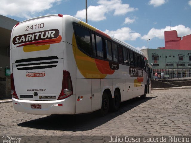 Saritur - Santa Rita Transporte Urbano e Rodoviário 24110 na cidade de Belo Horizonte, Minas Gerais, Brasil, por Julio Cesar Lacerda Ribeiro. Número da foto: #1479096.