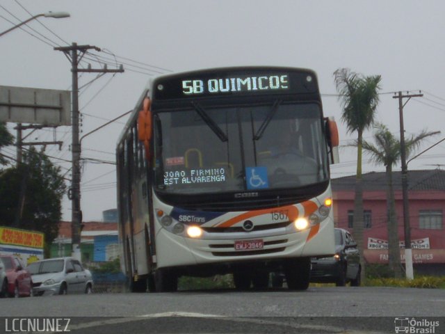 SBC Trans 1567 na cidade de São Bernardo do Campo, São Paulo, Brasil, por Luis Nunez. Número da foto: #1445114.