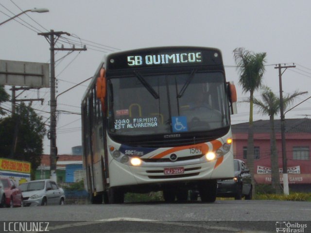 SBC Trans 1567 na cidade de São Bernardo do Campo, São Paulo, Brasil, por Luis Nunez. ID da foto: 1445114.