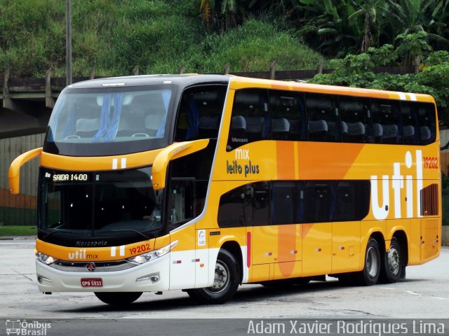 UTIL - União Transporte Interestadual de Luxo 19202 na cidade de Santos, São Paulo, Brasil, por Adam Xavier Rodrigues Lima. Número da foto: #1443721.