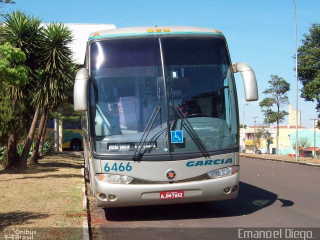 Viação Garcia 6466 na cidade de Arapongas, Paraná, Brasil, por Emanoel Diego.. Número da foto: #1444416.