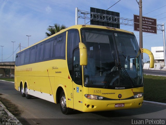 Viação Itapemirim 5505 na cidade de Vitória, Espírito Santo, Brasil, por Luan Peixoto. Número da foto: #1479461.