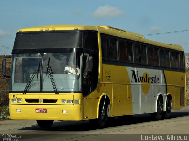 Viação Nordeste 1140 na cidade de Natal, Rio Grande do Norte, Brasil, por Gustavo Alfredo. ID da foto: 1480203.