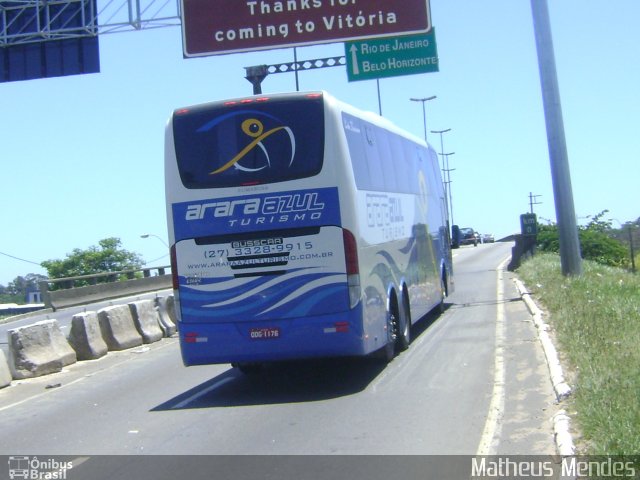 Arara Azul Turismo 2010 na cidade de Vitória, Espírito Santo, Brasil, por Matheus Mendes. Número da foto: #1479689.