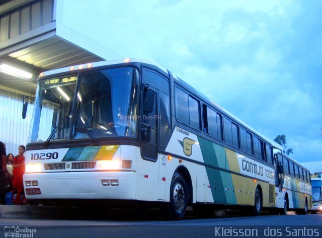 Empresa Gontijo de Transportes 10290 na cidade de Belo Horizonte, Minas Gerais, Brasil, por Kleisson  dos Santos. ID da foto: 1483020.