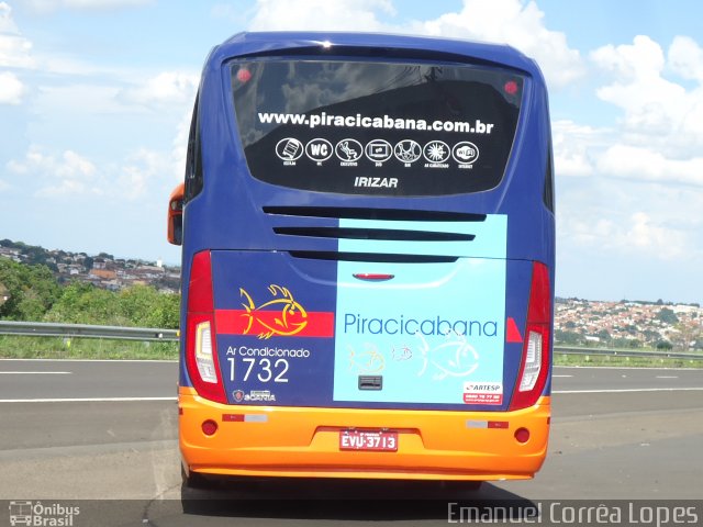 Viação Piracicabana 1732 na cidade de Botucatu, São Paulo, Brasil, por Emanuel Corrêa Lopes. Número da foto: #1483074.